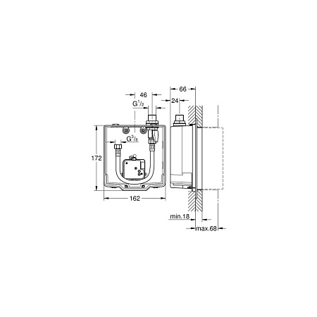 Cкрытая монтажная часть Grohe 36337001 для смесителя