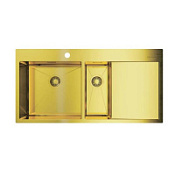 Кухонная мойка Omoikiri Akisame 100-2-LG-L 100х51 светлое золото