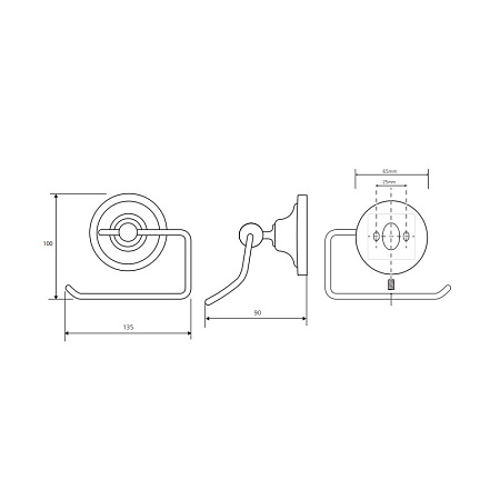 Держатель туалетной бумаги Bemeta Retro 144212028 золото/хром