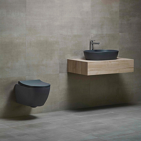 Раковина на столешницу beWash Bogen 88611180 60x39,5x13,5 антрацит