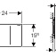 Кнопка смыва Geberit Sigma 70 115.620.SI.1 белая, 12 см - фото 2