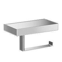 Держатель туалетной бумаги Inda Indissima A88K5ACR с полкой, хром