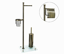 Стойка WasserKRAFT Exter K-1234 напольная, светлая бронза