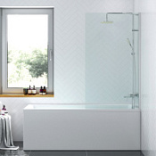 Шторка на ванну Damixa Skyline DX35WBS-080-140MT 80 прозрачное стекло