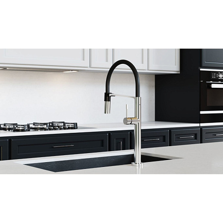 Смеситель Boheme Uno 114-CR для кухонной мойки, хром