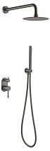 Душевой комплект Boheme Uno 464-GM для душа, оружейная сталь Душевой комплект Boheme Uno 464-GM для душа, оружейная сталь