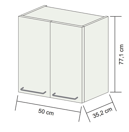 Шкаф Dreja Q max 50 верхний, венге