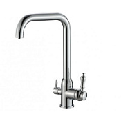 Смеситель Zorg Steel Hammer SH 725 CR для кухонной мойки, хром