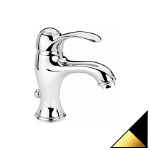 Смеситель Emmevi Harmony 22003NO для раковины, черный/золото Смеситель Emmevi Harmony 22003NO для раковины, черный/золото