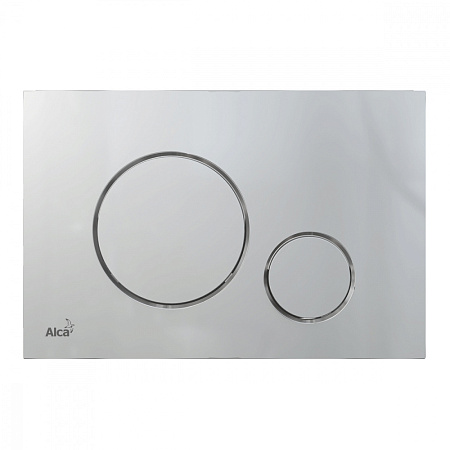 Кнопка смыва AlcaPlast THIN M672 хром матовый
