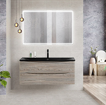 Мебель для ванной BelBagno Acqua ACQUA-1200-2C-SO-PS 120 подвесная, Pino Scania/черная раковина
