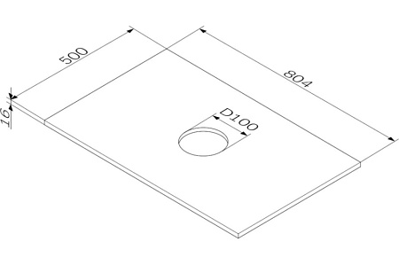 Столешница Am.Pm Func M8FST0801WG 80 белый глянец