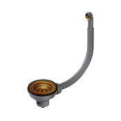 Слив-перелив для мойки Omoikiri D-01-AB античная латунь