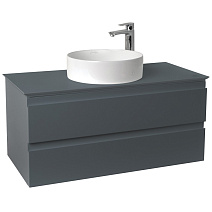 Тумба с раковиной Jacob Delafon Madeleine EB2084-J54 100 со столешницей и подсветкой, серый матовый