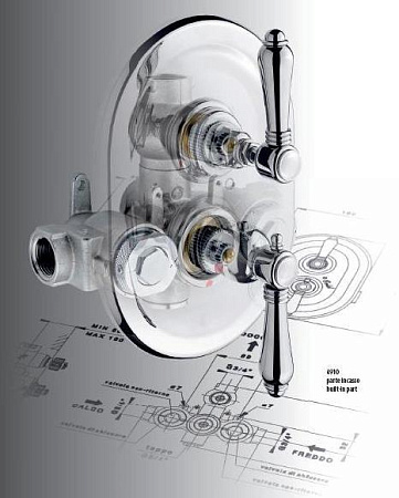 Cкрытая монтажная часть Nicolazzi Thermostatico 4910 для термостата
