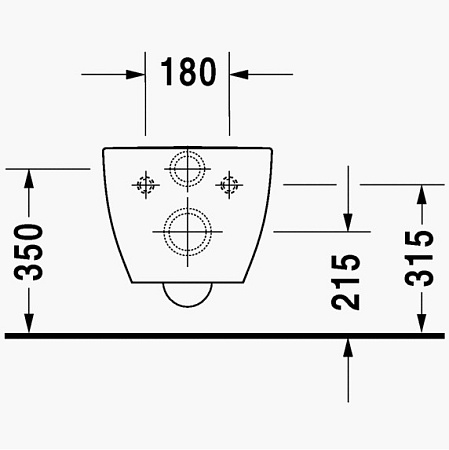 Чаша для унитаза подвесного Duravit Happy D.2 2222090000