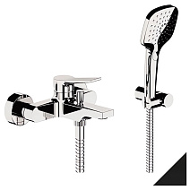 Смеситель Remer Slash SL02NO для ванны с душем, черный матовый Смеситель Remer Slash SL02NO для ванны с душем, черный матовый