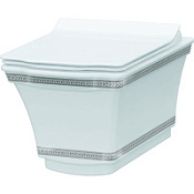 Биде подвесное Boheme Hermitage 953-CR белый/хром