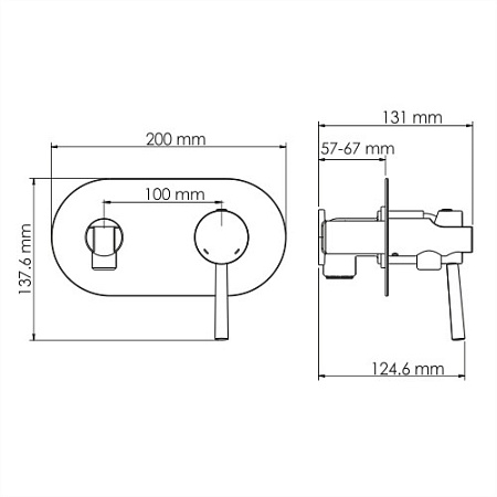 Гигиенический душ со смесителем WasserKRAFT Main 4138 хром