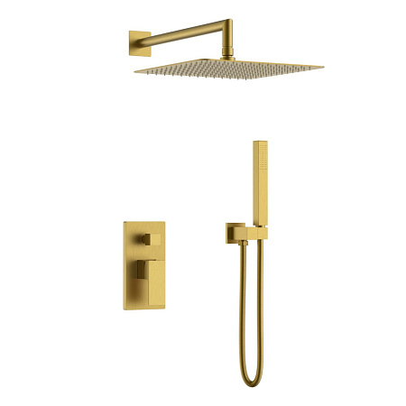 Верхний душ Boheme Qubic 421-BR бронза