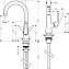 Смеситель Hansgrohe Talis S 72814800 для кухонной мойки, нержавеющая сталь - фото 2