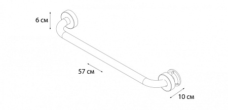 Поручень Fixsen Hotel FX-31017C полированная сталь