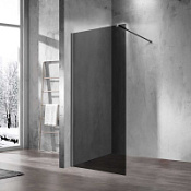 Душевая перегородка Vincea Walk-In VSW-1H900CGGM тонированное/вороненая сталь