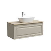 Тумба c раковиной и столешницей Sancos Very 100 VR100CE+TT100A2X Beige Soft/Kreman