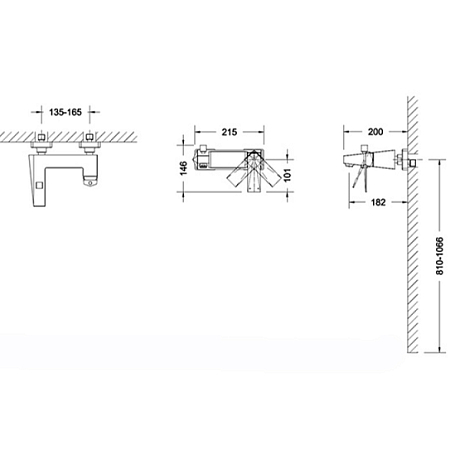 Смеситель Bravat Iceberg F676110G-01 для ванны золото