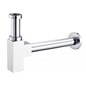 Сифон BelBagno BB-SMQ2-01 для раковины, хром/белый Сифон BelBagno BB-SMQ2-01 для раковины, хром/белый