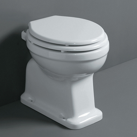 Унитаз приставной Simas Londra LO911bi горизонтальный выпуск, белый/хром