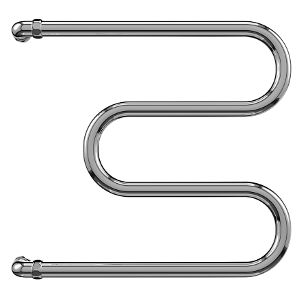 Полотенцесушитель водяной Terminus M-образный 400х527 хром