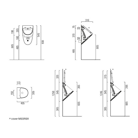 Писсуар GSI Community 769611 белый