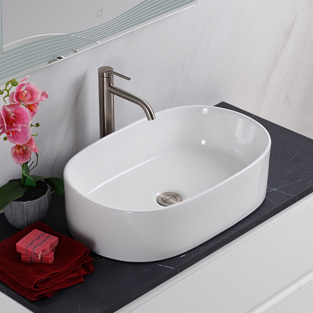 Раковина накладная BelBagno BB1048 35x55x14 белый