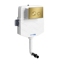 Смывной бачок скрытого монтажа WasserKRAFT Aller 10TLT.031.ME.MG01 для унитазов, золото матовое