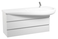 Тумба с раковиной Laufen Alessi one 4.2450.0.097.631.1 120 R белый лакированный