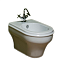 Биде подвесное Azzurra Charme CHBKS000000M/(CHA500/SOSK bi)*1 белый - фото 1