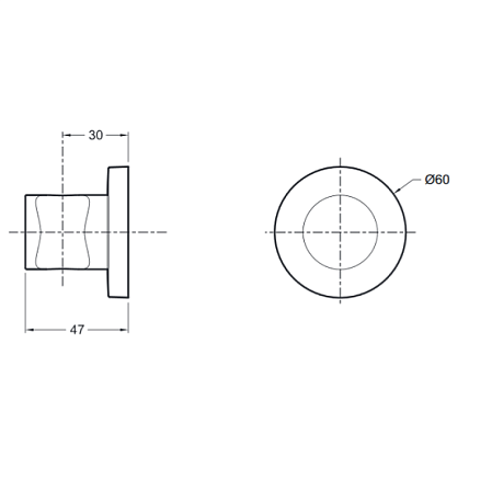 Держатель для душа Jacob Delafon Modulo 8466D-CP