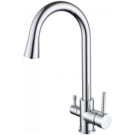 Смеситель Aquatek AQ1085CR для кухонной мойки, хром