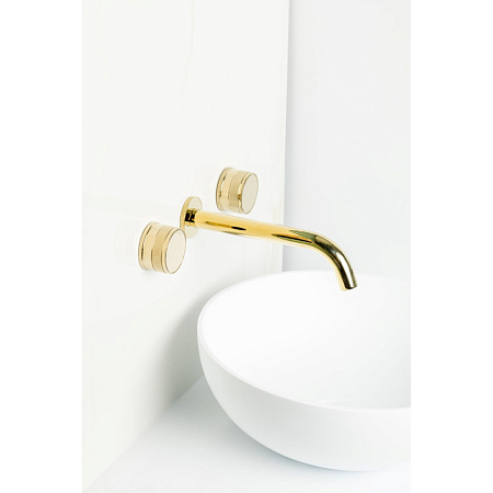 Смеситель Boheme Prestige 152-2-G-PR для раковины, золото