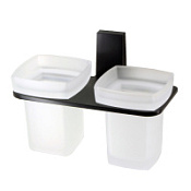 Стакан WasserKRAFT Abens K-3228D двойной, черный матовый