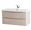 Тумба с раковиной BelBagno Marino MARINO-900-2C-SO-RG-P + BB900/450-LV-MR-AST 90 rovere grigio