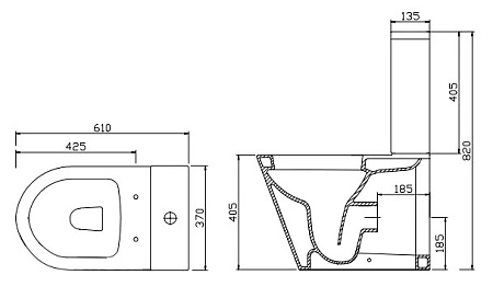 Унитаз-компакт BelBagno Flay BB0151WP