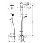 Душевая стойка Hansgrohe Crometta S 240 1jet Showerpipe 27320000 хром - фото 2