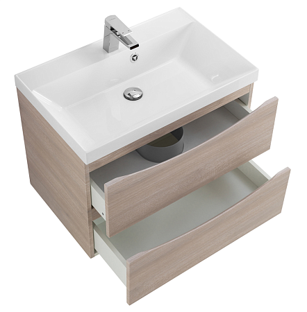 Тумба с раковиной BelBagno Marino MARINO-600-2C-SO-RG-P 60 rovere grigio