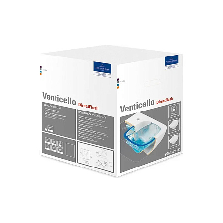 Унитаз подвесной Villeroy & Boch Venticello Plus 4611RLR1 белый альпин CeramicPlus