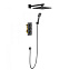 Душевой комплект Timo Tetra Thermo SX-0179/03SM с термостатом, черный