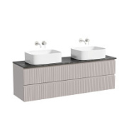 Тумба с раковиной и столешницей Sancos Snob T 160 SNT80SM+TT160A1 Doha Soft/Black Sky