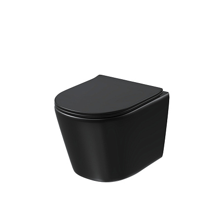 Унитаз подвесной Grossman Торнадо GR-4477BMSQ черный матовый
