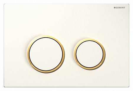 Кнопка смыва Geberit Sigma 20 115.778.KK.1 белый/золото